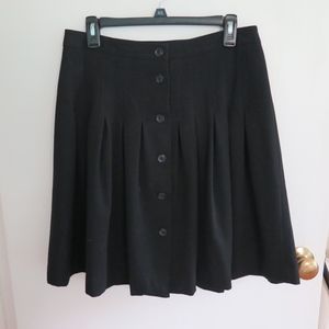 Gap Stretch Button Down Pleated Skirt Size 6